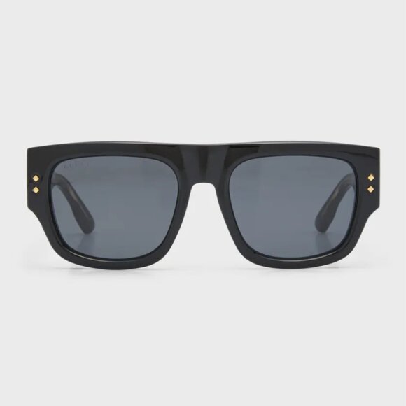 GUCCI Men's Oversized Rectangle Sunglasses - Picture 3 of 5
